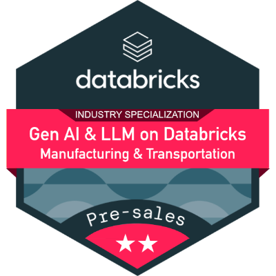 Databricks Manufacturing Badge Databricks Manufacturing Badge