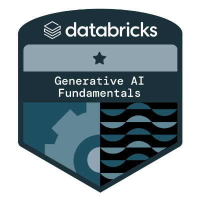 databricks generative AI badge logo databricks generative AI badge logo